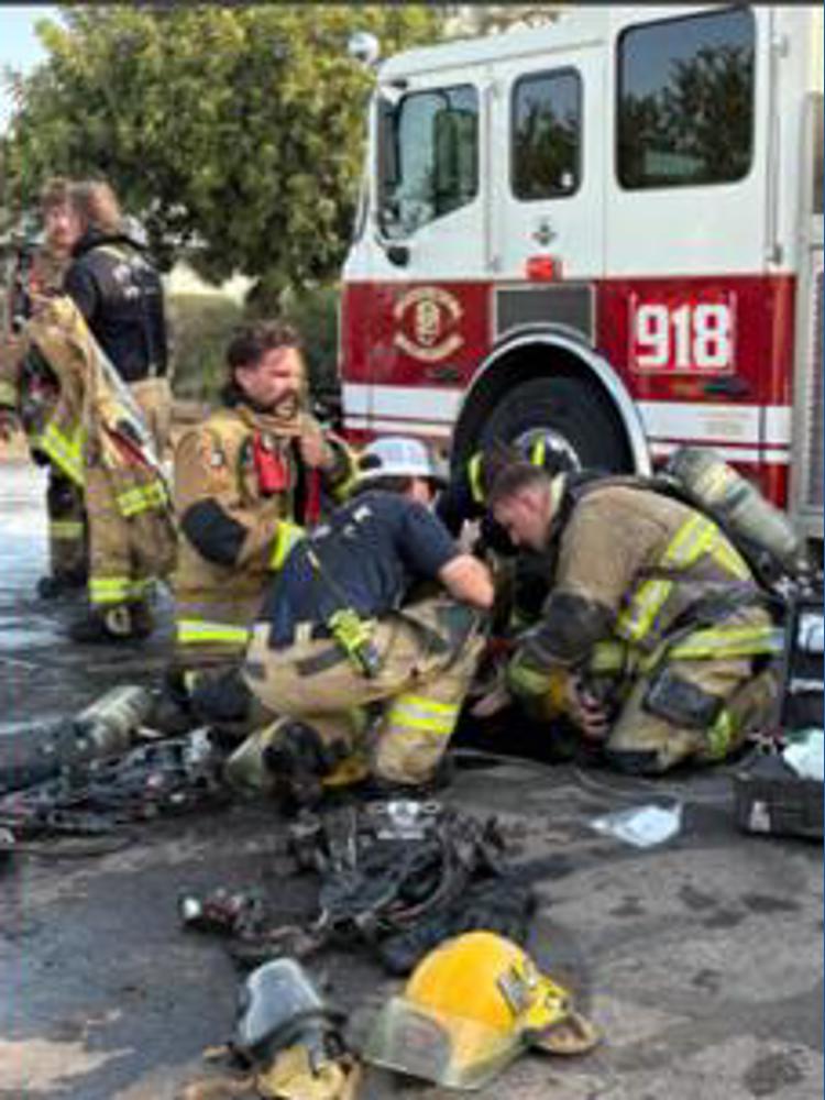 Cat rescued after fast-moving fire displaces resident in central ...