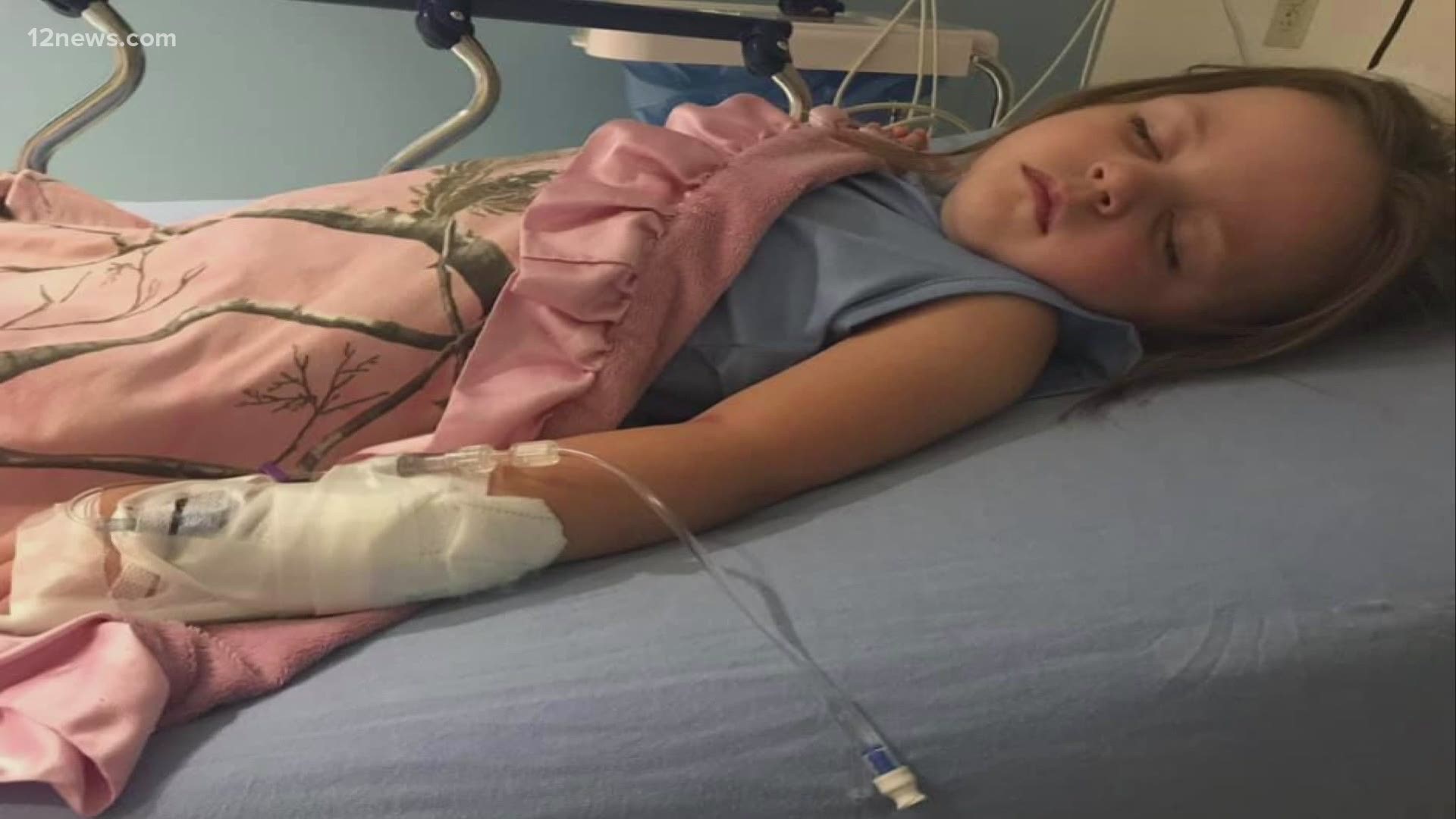 A valley 3-year-old, Emma, started convulsing after she was stung by a scorpion. Emma is doing better, and her mom is hoping others won't go through what they have.