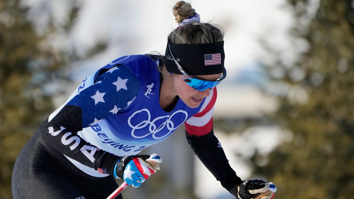 Crosscountry skiing Jessie Diggins wins first medal for US