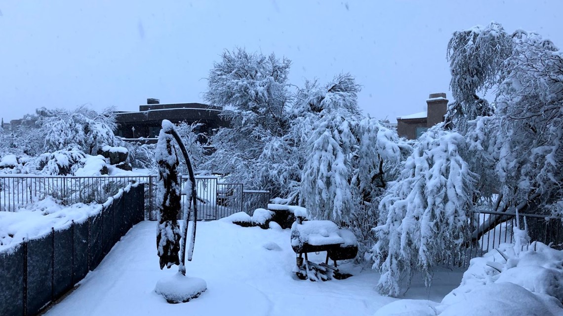 PHOTOS Arizona's massive winter storm drops snow on Scottsdale