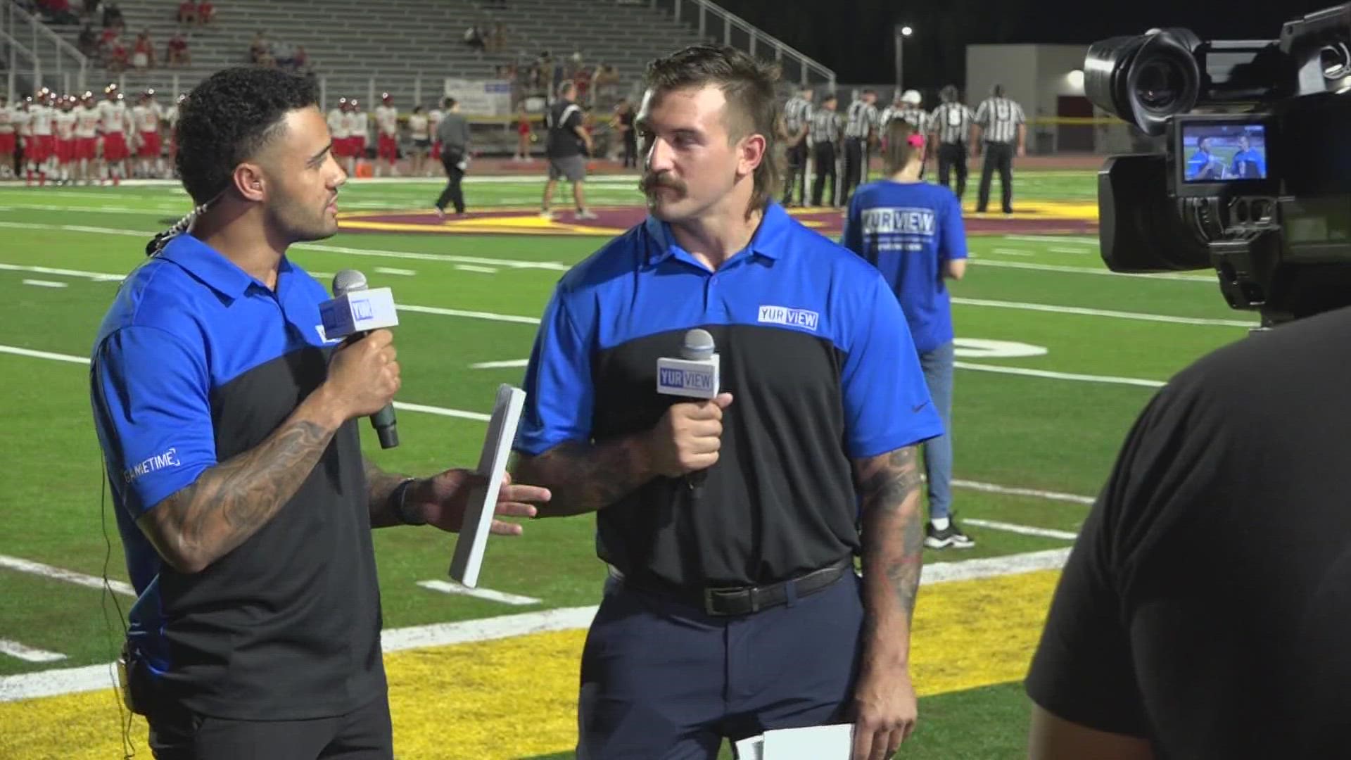 The ASU and UA football stars first made their marks on the grass at local Valley high schools. 12Sports talked with the two as they broadcasted a high school game.