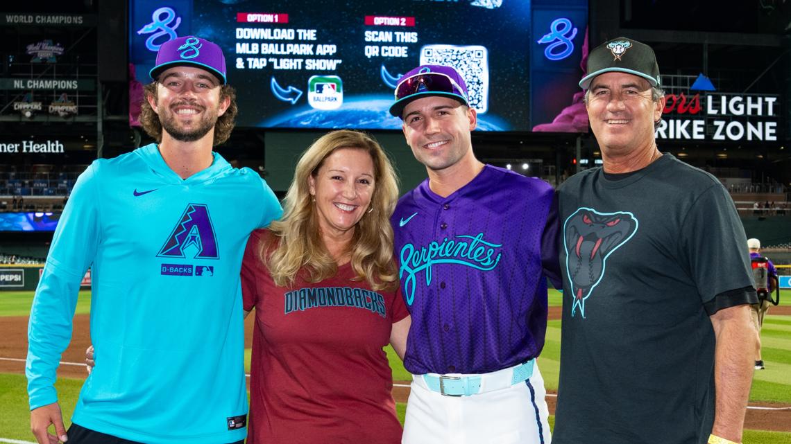 Waldschmidt shines in front of family in first MLB weekend