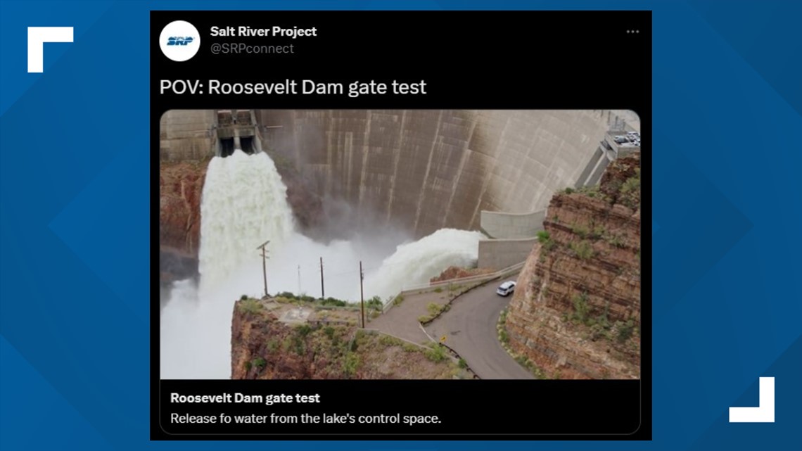 Massive Arizona waterfalls cascade from Roosevelt Dam - Vimarsana News