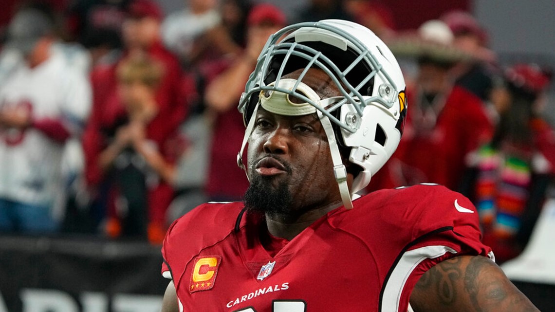 Arizona Cardinals center Rodney Hudson (61) during the first half of an NFL  football game against the Las Vegas Raiders, Sunday, Sept. 18, 2022, in Las  Vegas. (AP Photo/Rick Scuteri Stock Photo - Alamy