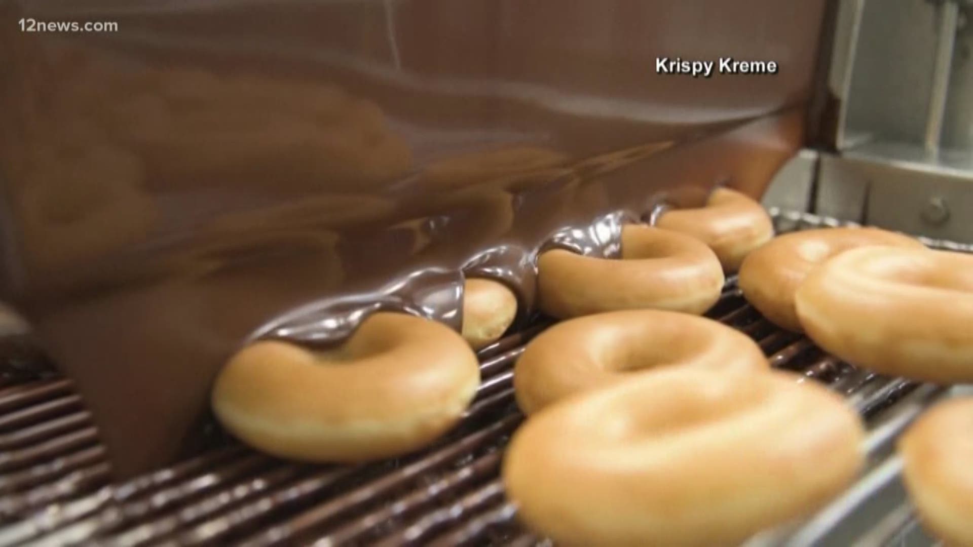 Krispy Kreme's chocolate glazed donuts are back and will be sold first Friday of every month.