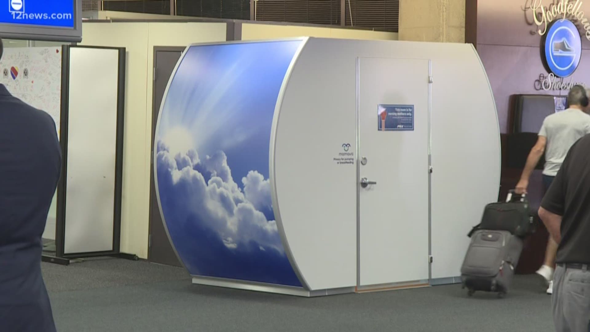 Sky Harbor Airport has added several new "Mommy Pods" to help mothers who would like a little more privacy while breastfeeding. There will also be a vote to add a few of the pods to the Phoenix Convention Center.