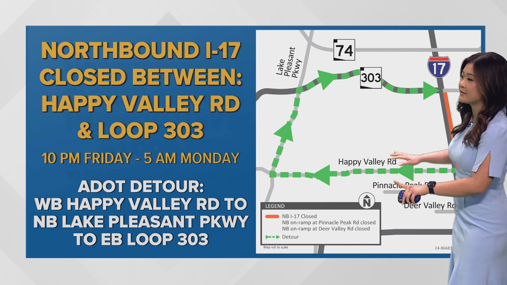 Here's a breakdown of all the closures and detours on Valley roads for June 7 weekend.