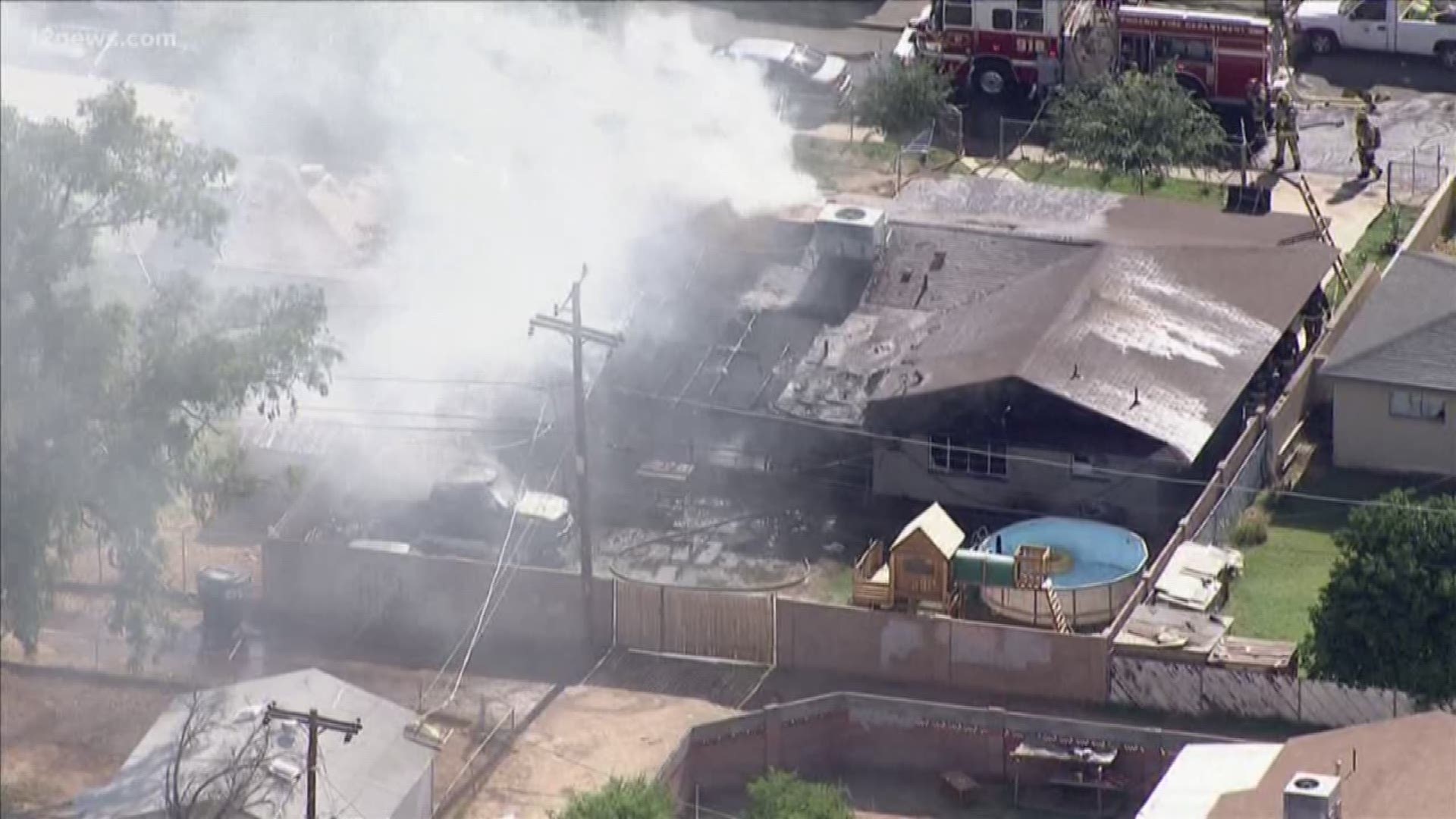 6 displaced after 1stalarm house fire in west Phoenix