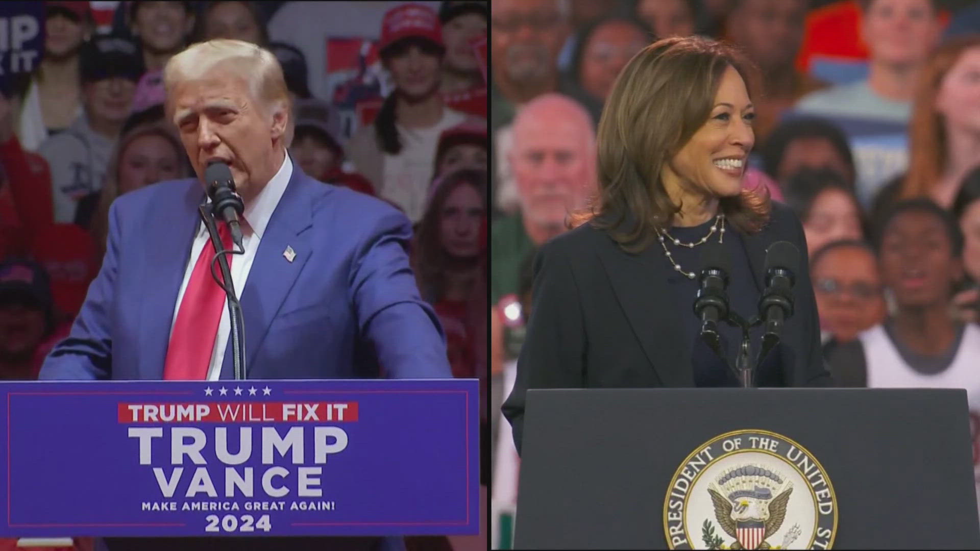 Both former President Donald Trump and Vice President Kamala Harris will be in Arizona on Halloween.