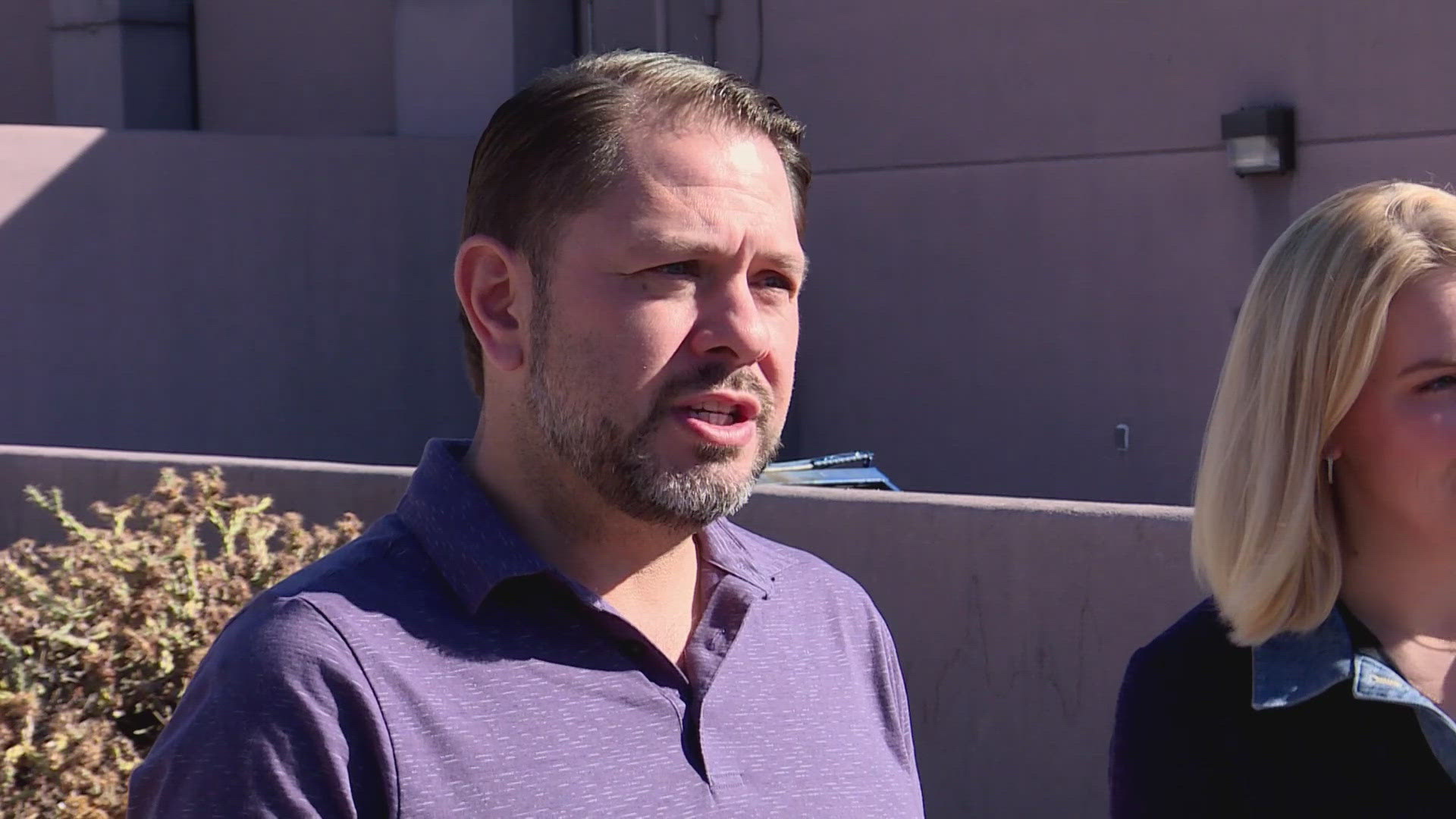 The Senate candidate dropped off his ballot at South Mountain Community College on Wednesday.