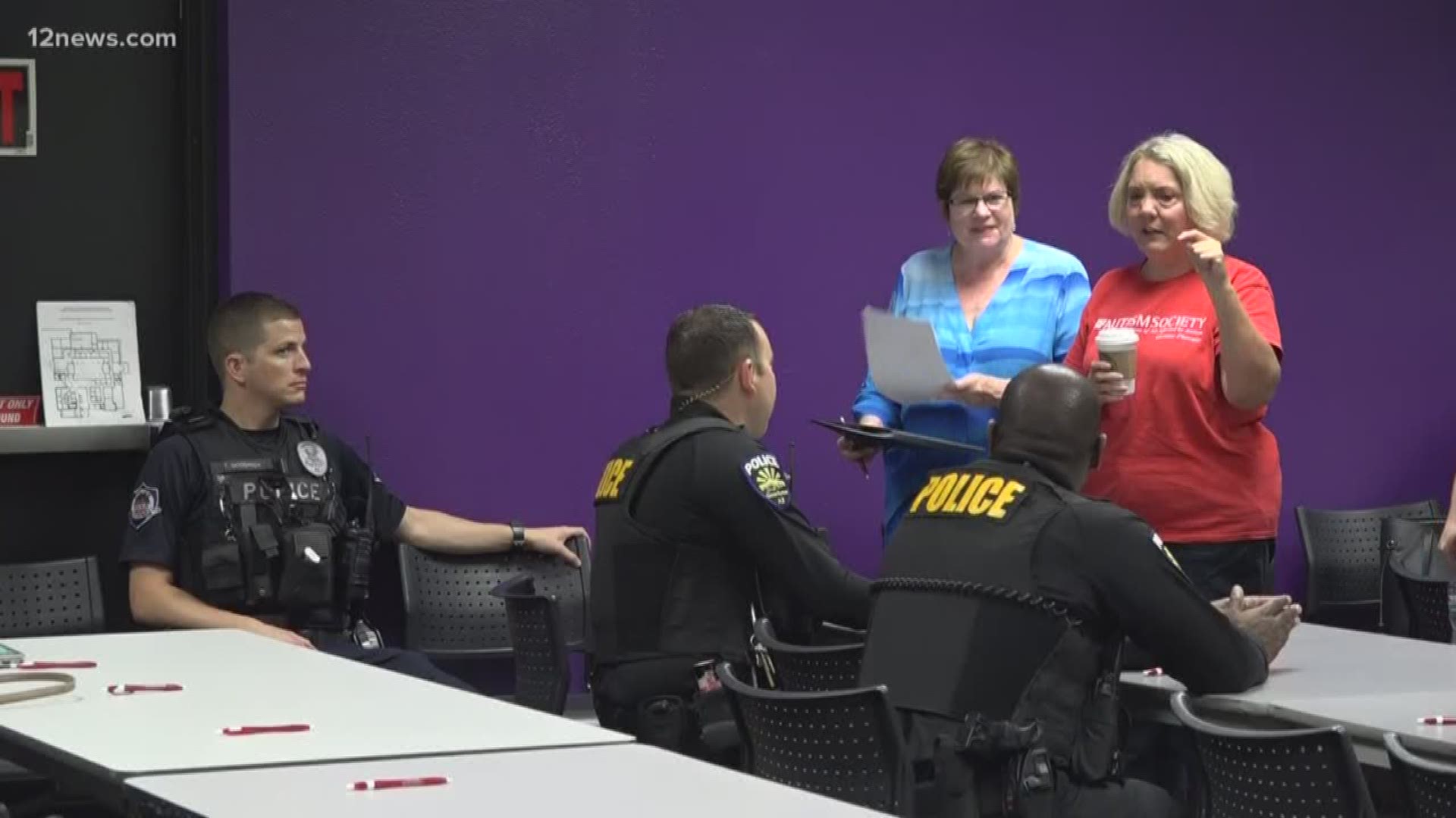On Saturday, more than 50 law enforcement officers and other service workers from across the Valley learned how to spot and interact with people who have autism.  