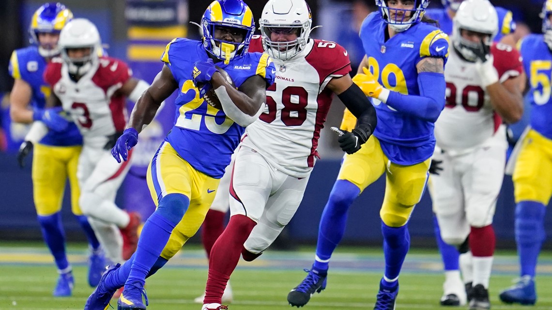 Photo: LA Rams Marquise Copeland Celebrates After Interception Against the  Cardinals in Wild Card Playoff Game - LAP2022017806 