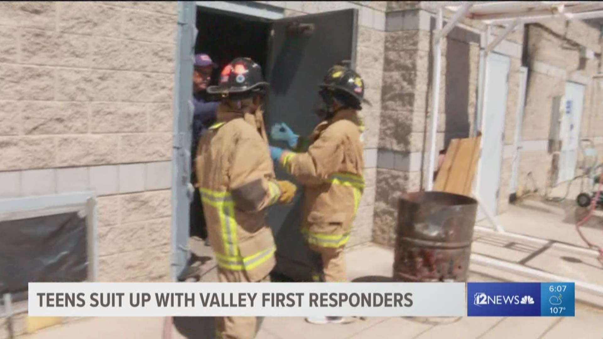 A group of about 40 teens suited up with Valley first responders for a special safety academy.
