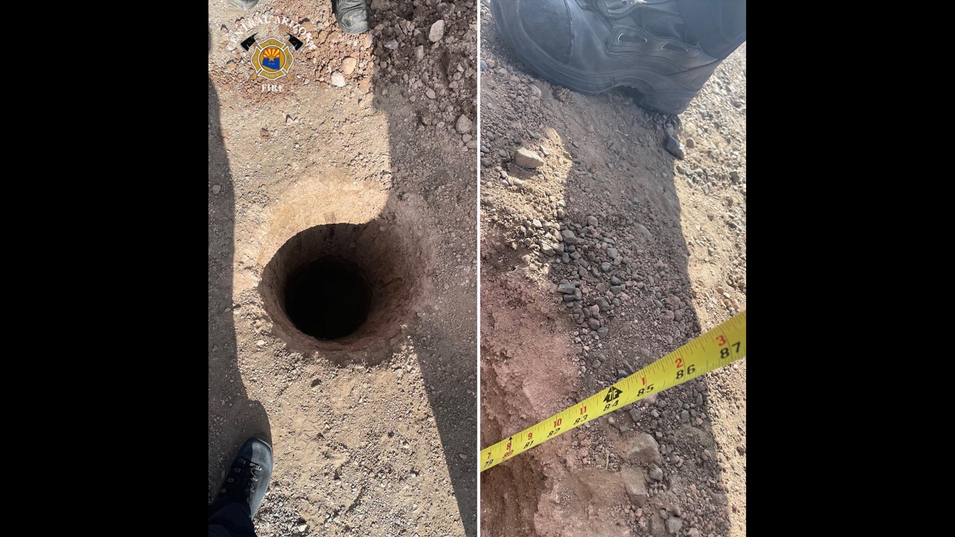 Woman falls into 7-foot hole while walking to her mailbox