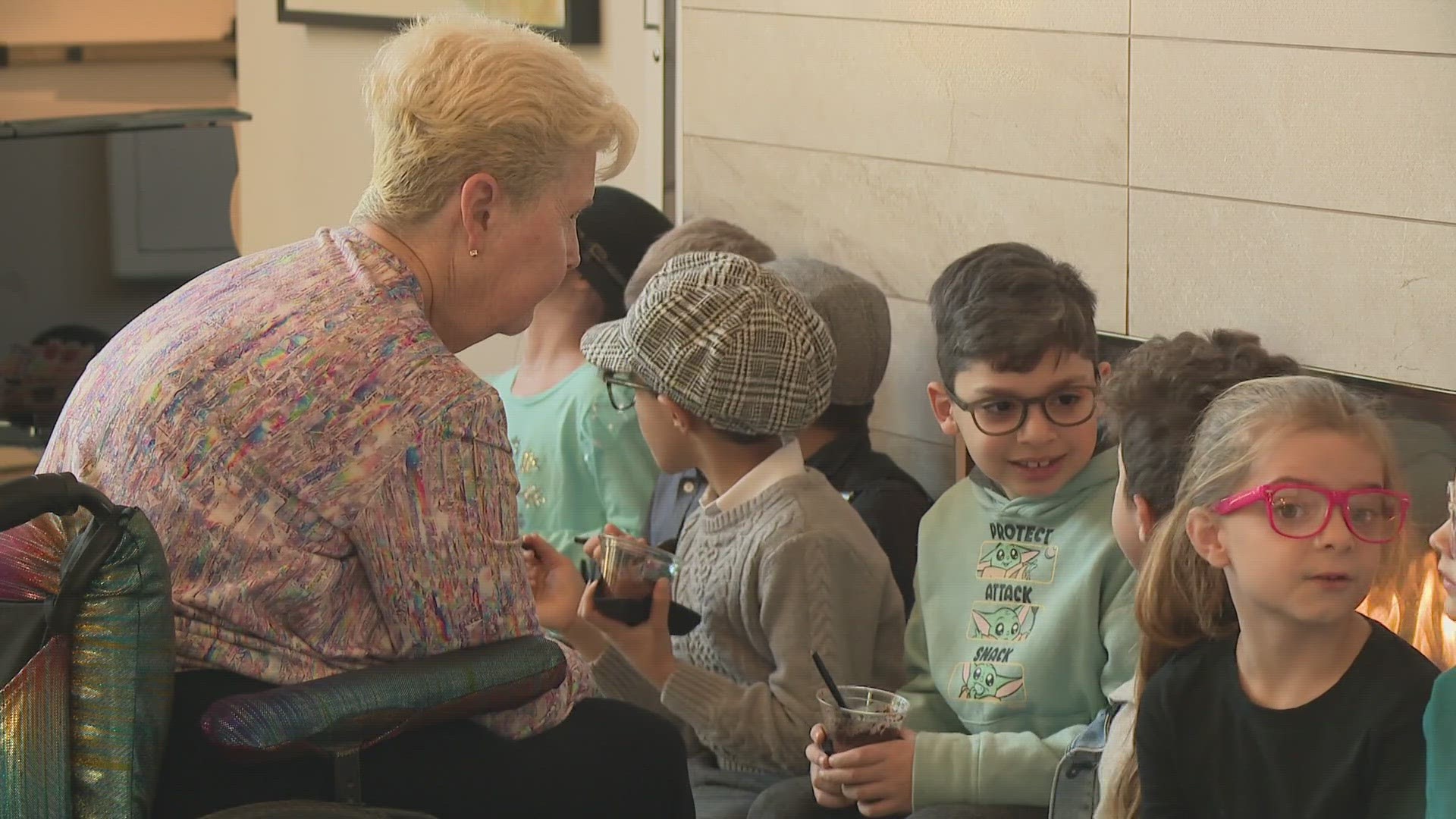 The students played games with the residents and of course, made tons of new friends.