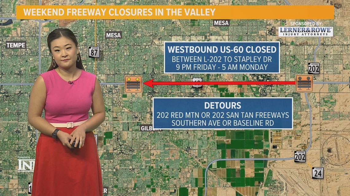 Phoenix traffic report: Road closures and detours for May 19-22 - Vimarsana News
