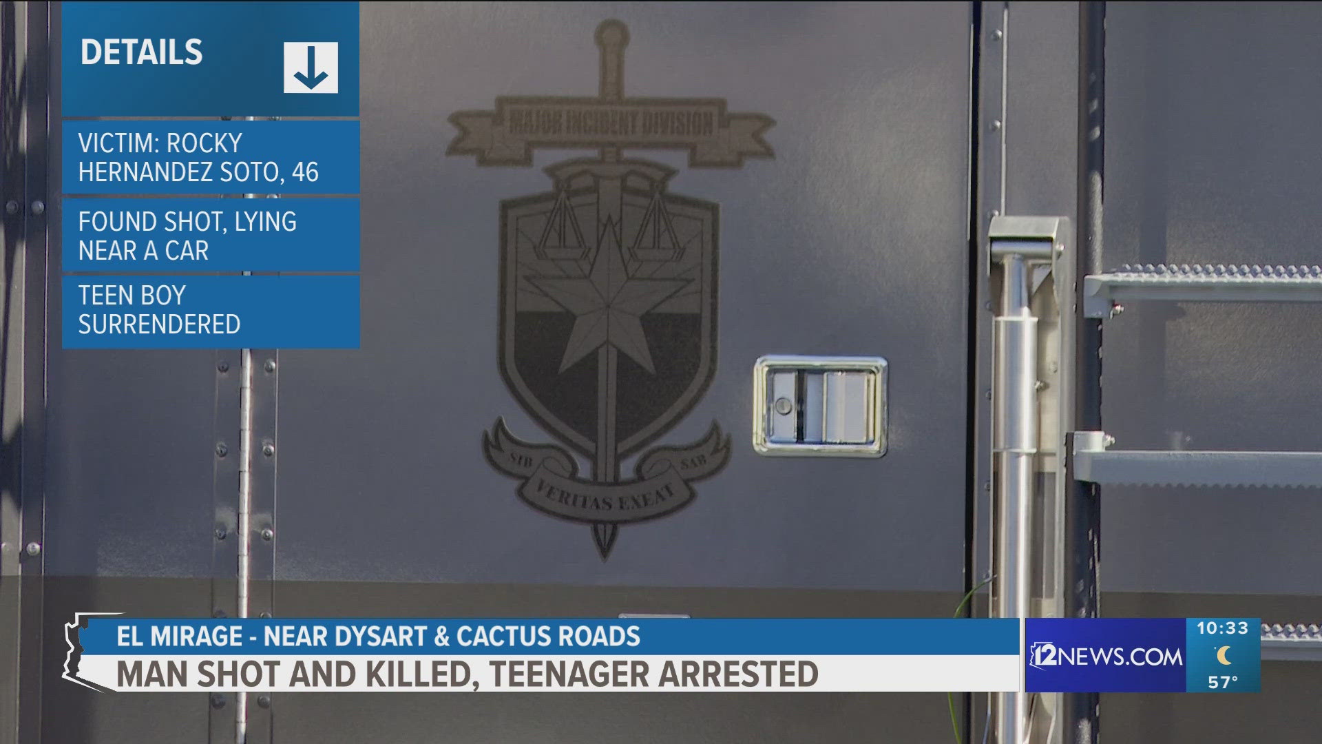 Man shot and killed in El Mirage, teen arrested | 12news.com