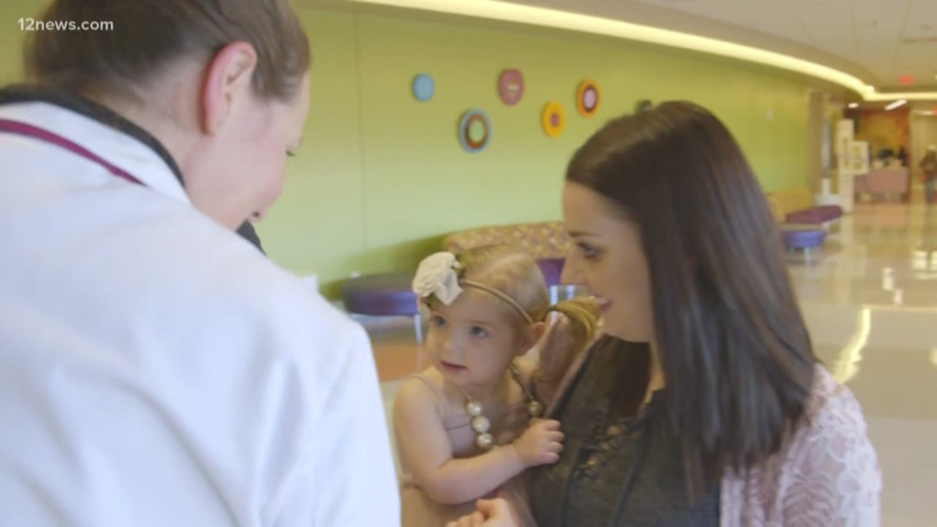 Tuesday's Day of Giving raises money that benefits Phoenix Children's Hospital, and for a Gilbert family, they couldn't be more thankful for those donations. Their daughter, Quinn, has been saved by doctors at PCH not once, but twice.