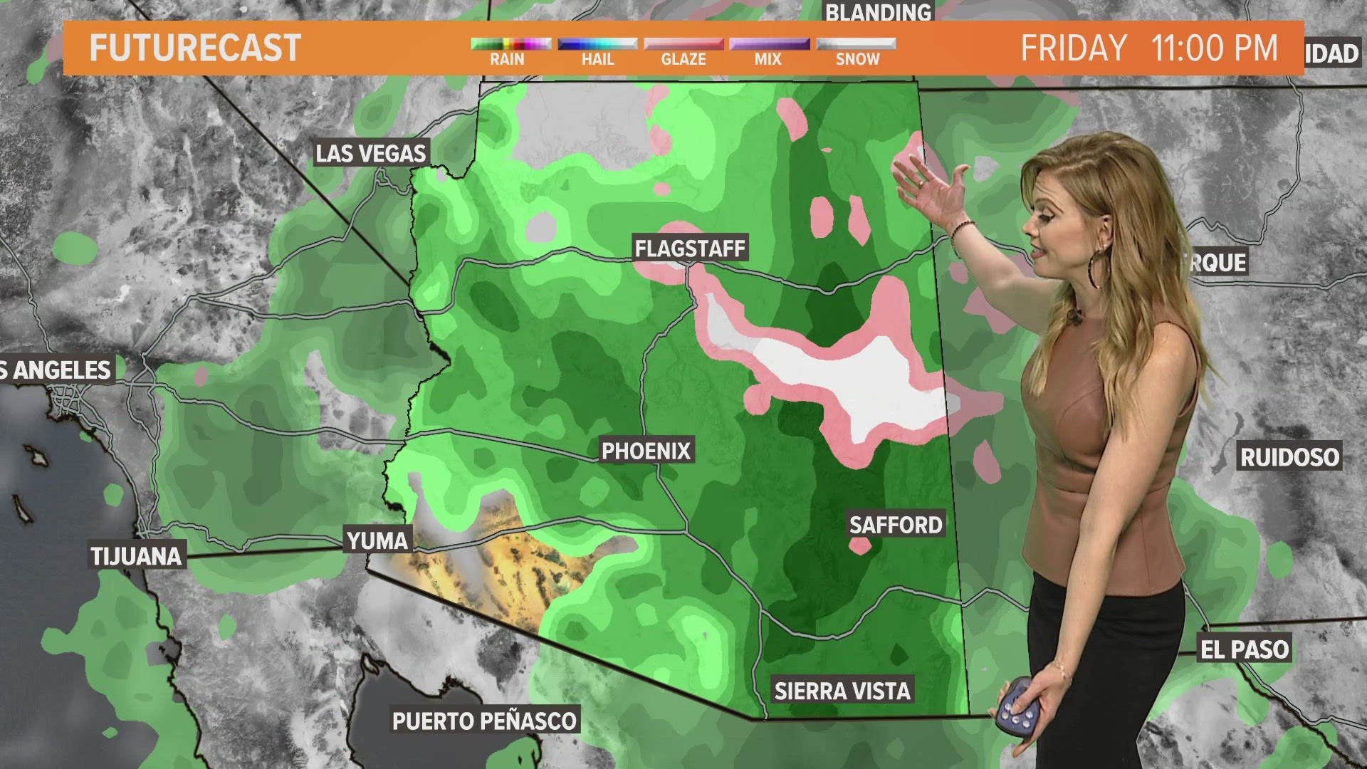 Rain, snow expected in Arizona on Friday