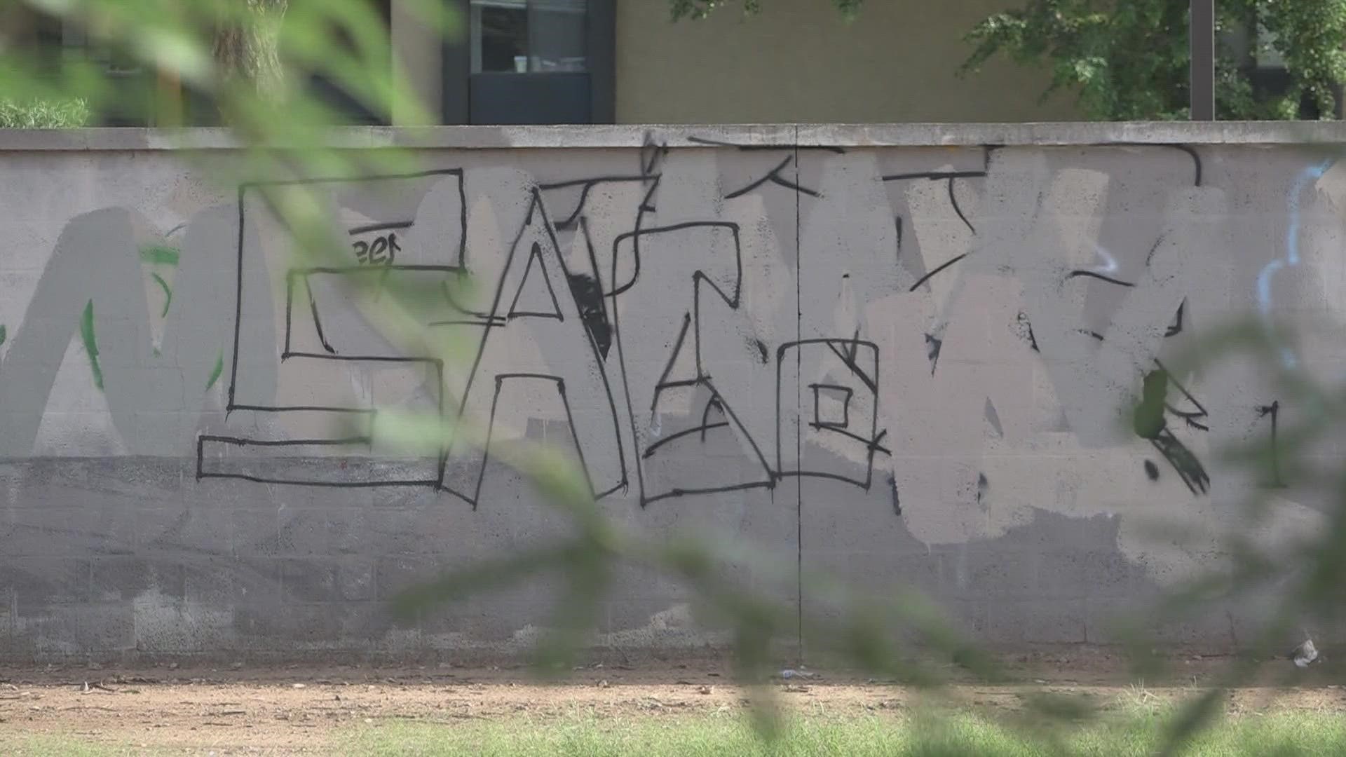 A 2021 survey from the City of Tempe says that for every 4 miles, there is an average of 8 graffiti tags.