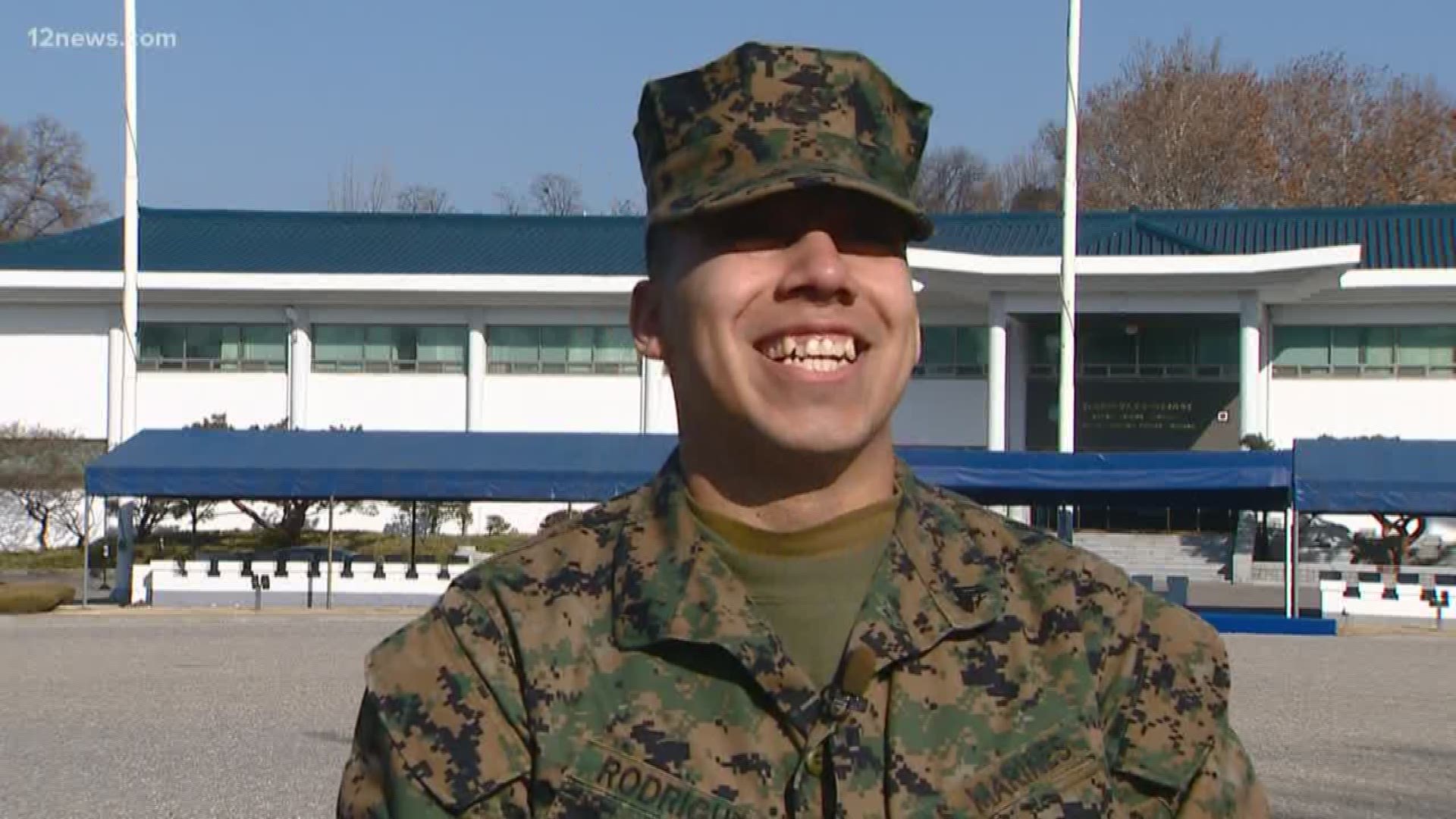 Corporal Daniel Rodriguez's South Korea journey started just a week ago. He is currently at the U.S. Army Garrison Yongsan base in Seoul, South Korea.