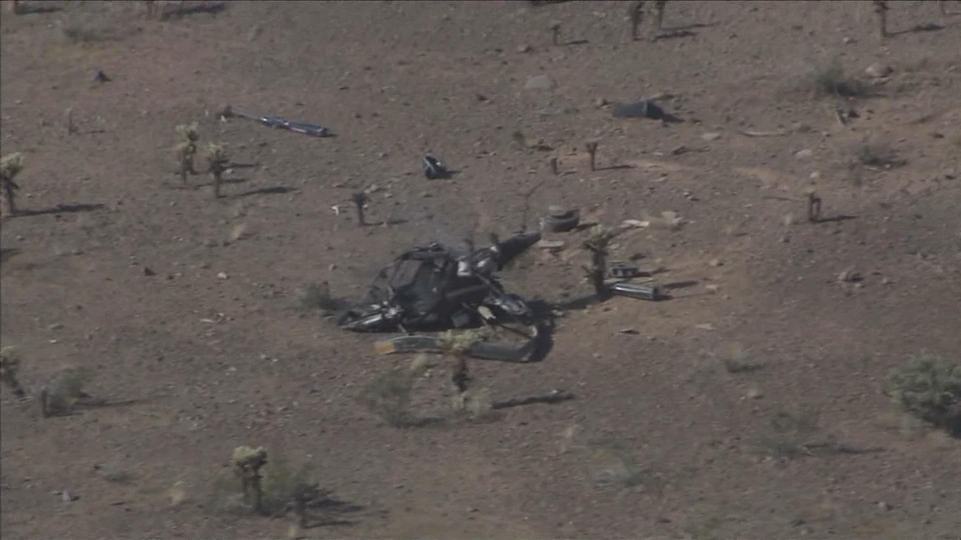Authorities are investigating a helicopter crash reported Monday morning near Beeline Highway and North Power Road, located northeast of Mesa.
