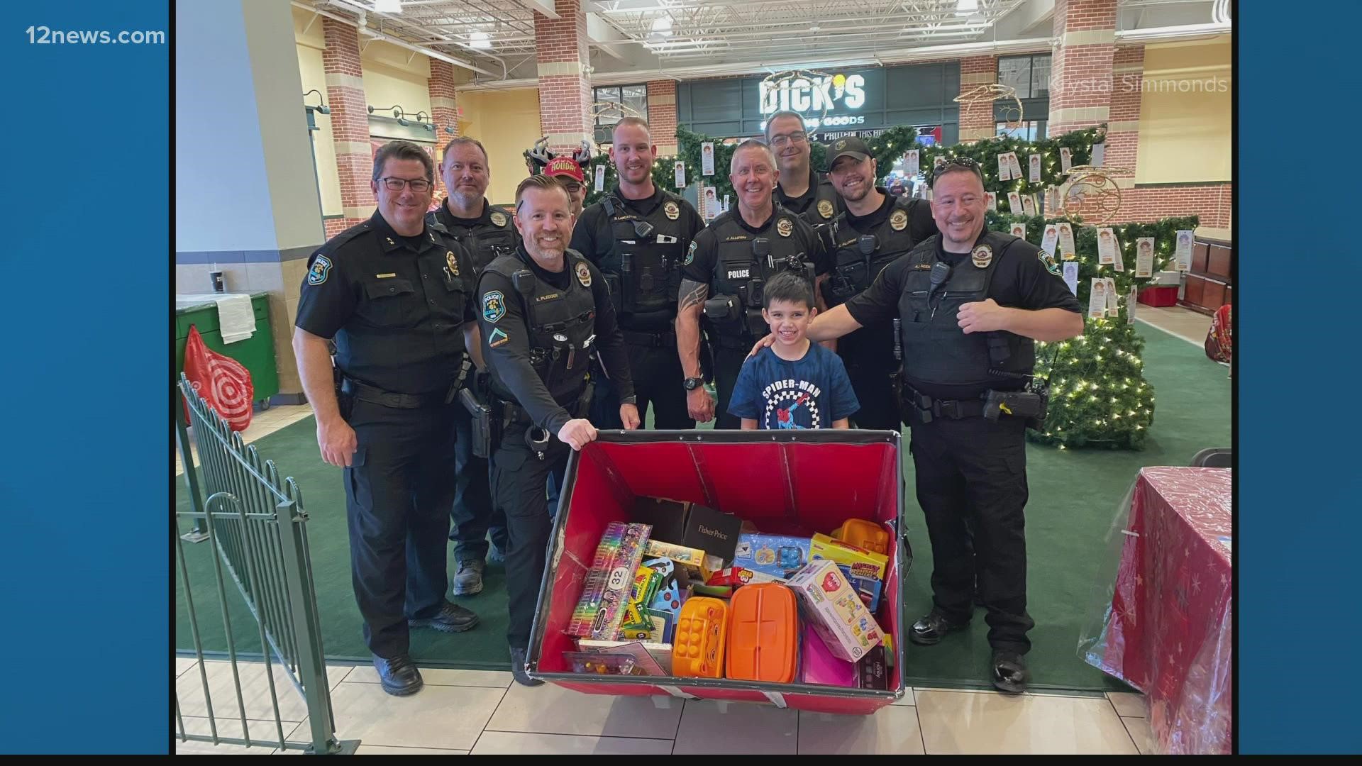 A selfless 8-year-old in Peoria gave up his birthday gifts so that other kids could have Christmas.