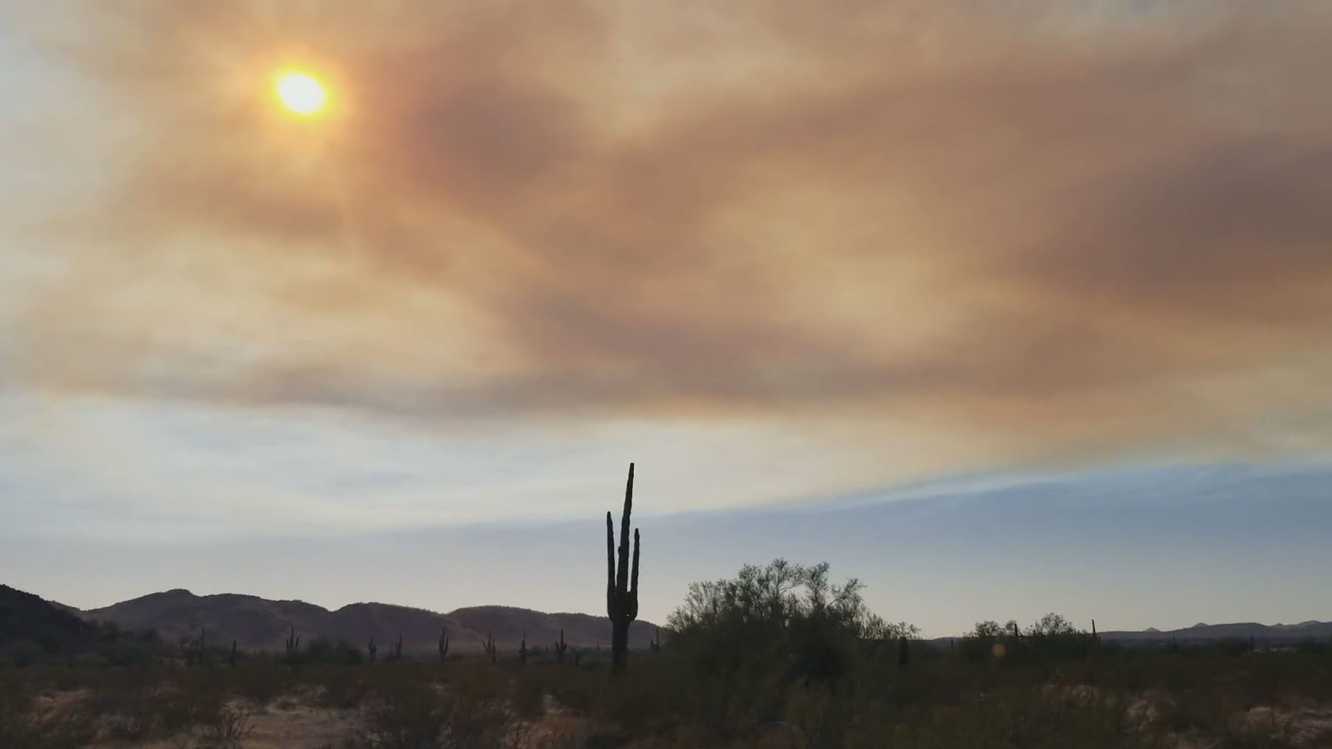 Crown King smoke over Peoria Preserve.
Credit: Gene Tayloe