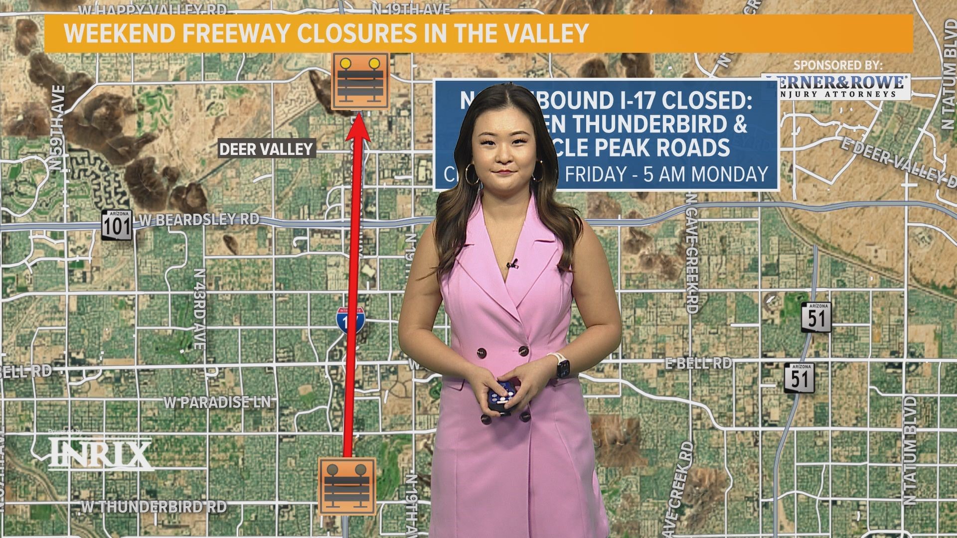 Stella Sun gives us a breakdown of all the road closures and detours across the Valley during the Sept. 8 weekend.