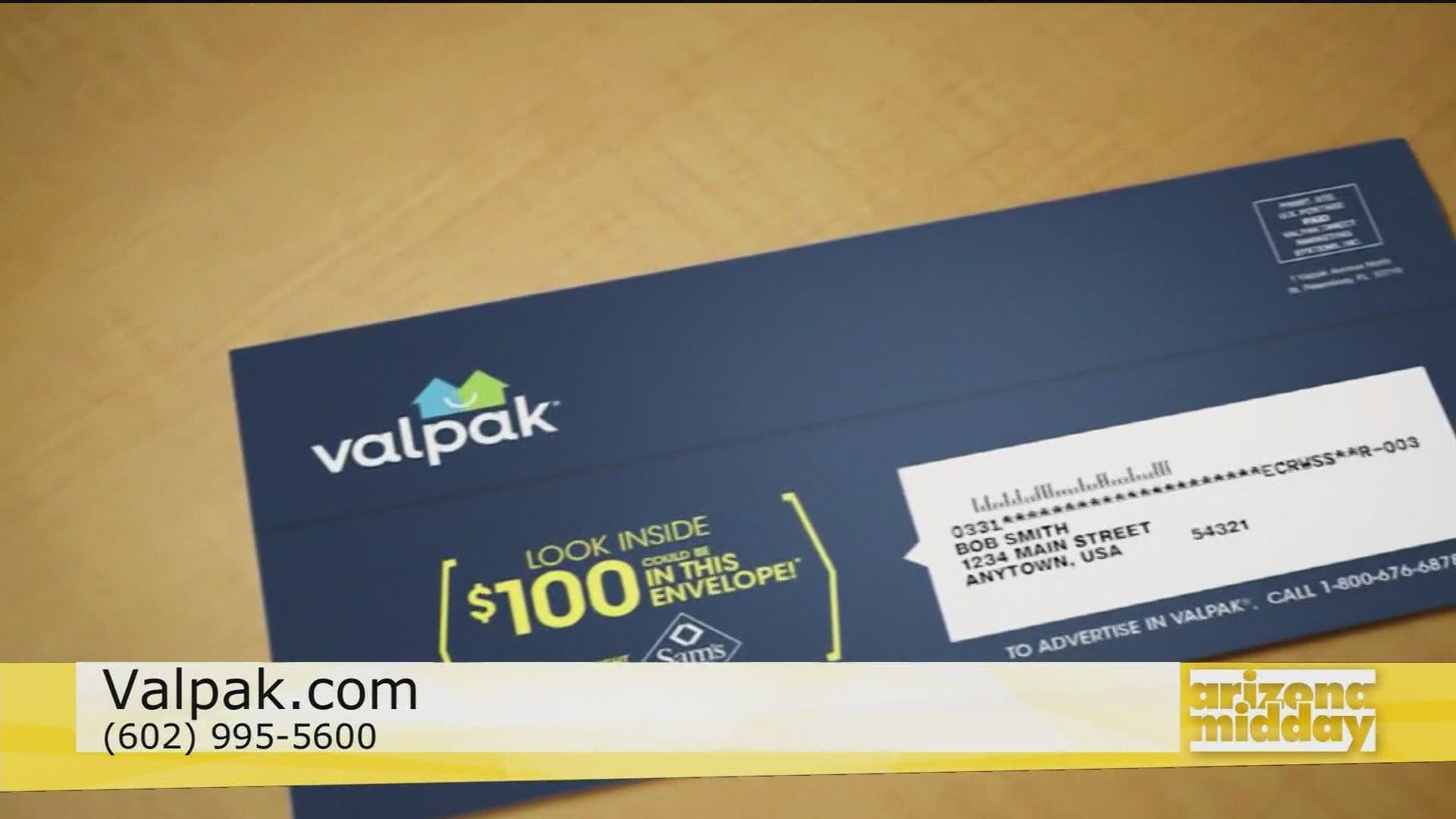 Tawna Wedin with Valpak shows us some of the great offers that come in the little blue envelops each month