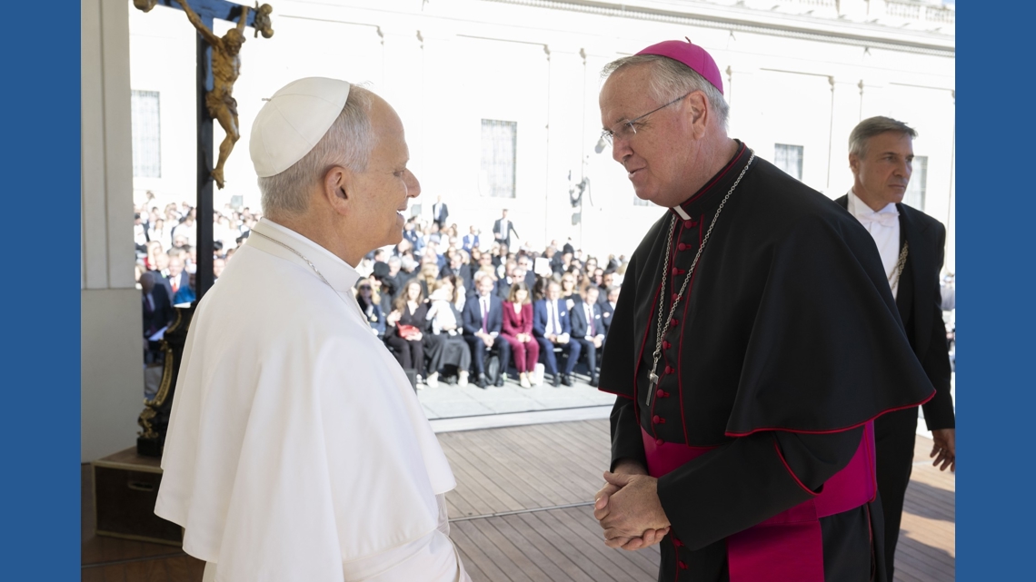 Phoenix bishop meets with Pope Leo XIV at Vatican