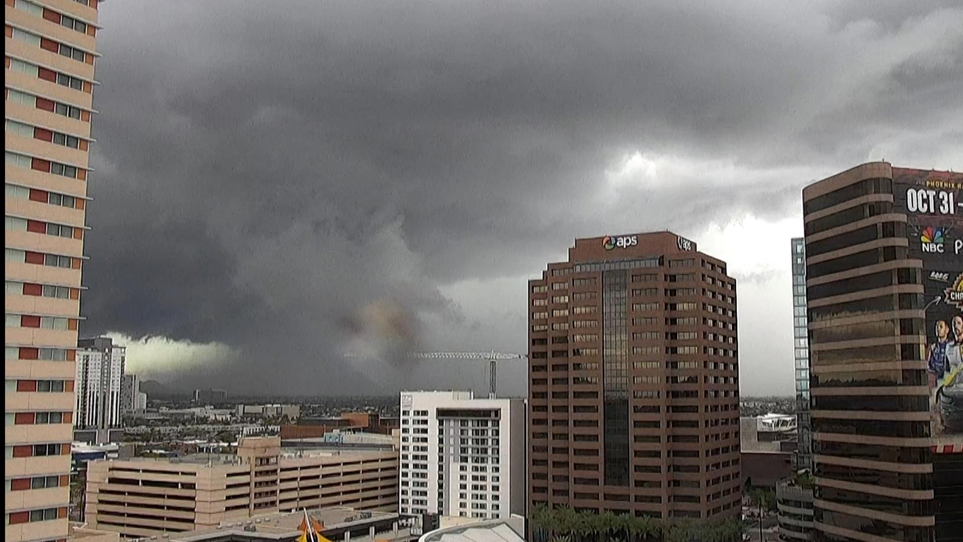 12News continues tracking heavy storms across the Valley as a Thunderstorm and Flood Warning has been issued for parts of Arizona.