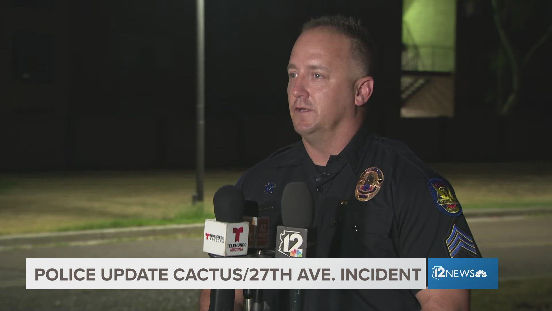 The man allegedly fired shots at responding Phoenix officers, striking one of their vehicles.