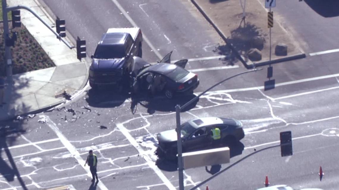 4 people taken to hospital after West Valley crash