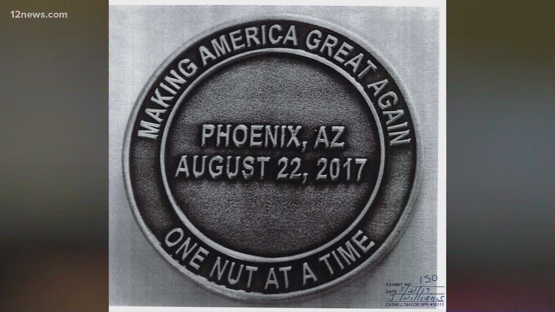 Phoenix's police chief says she won't tolerate an offensive coin produced by her officers. Court documents show that she knew about it for at least six months.
