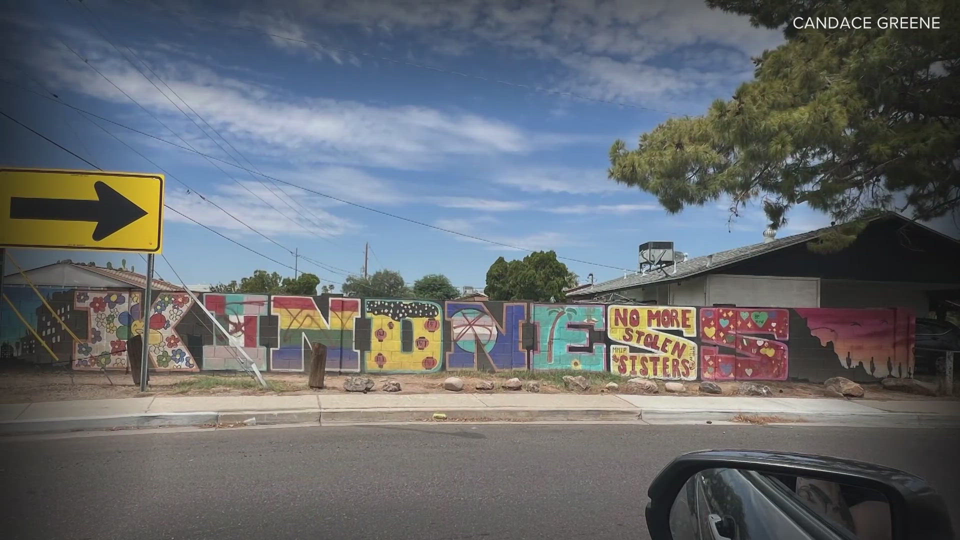 The Valley community came together to restore the mural.