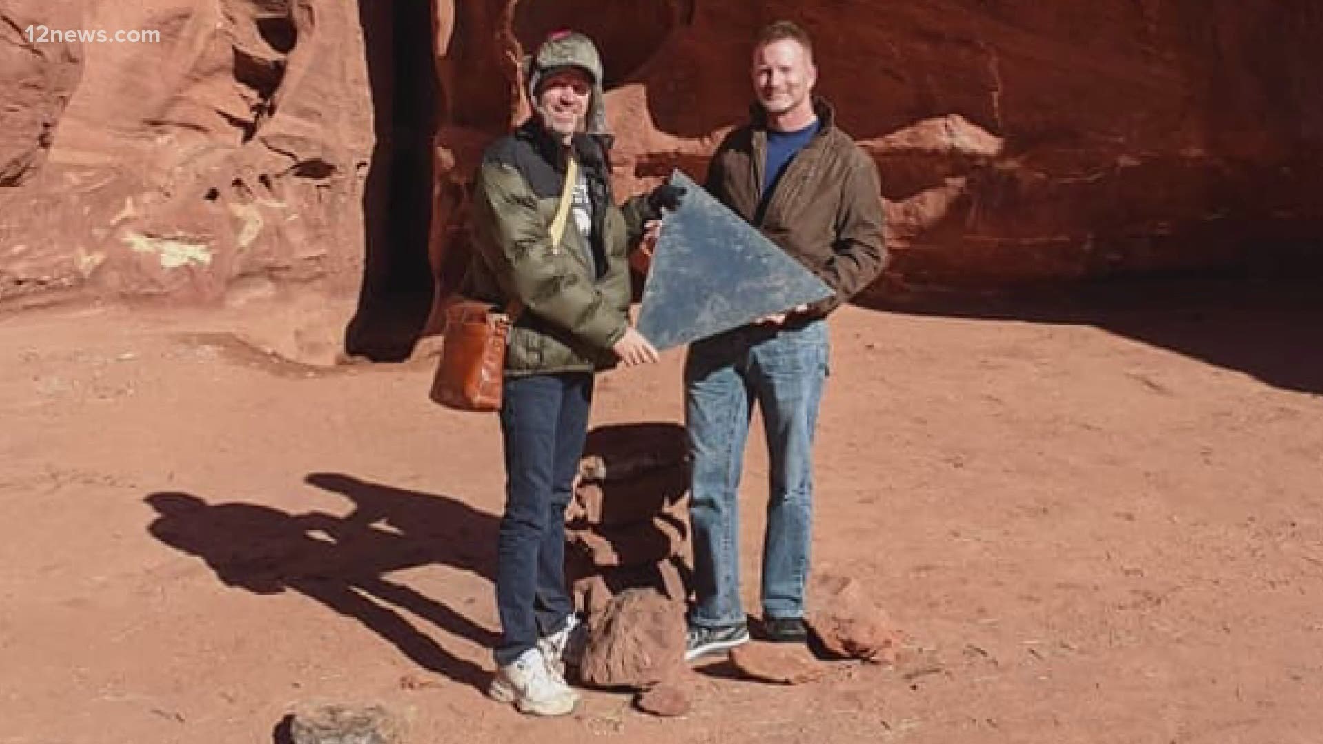 Flagstaff friends discover mysterious Utah monolith is missing