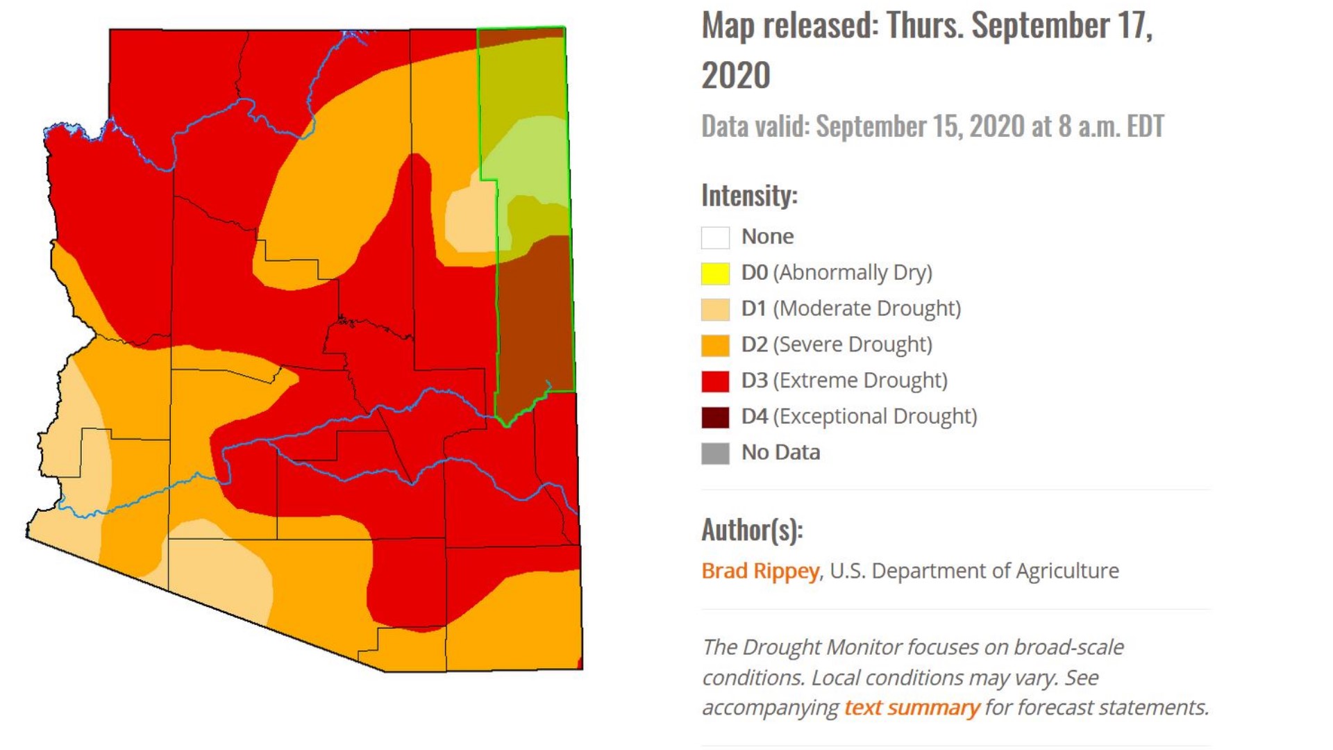 All of Arizona is at some level of drought, report finds