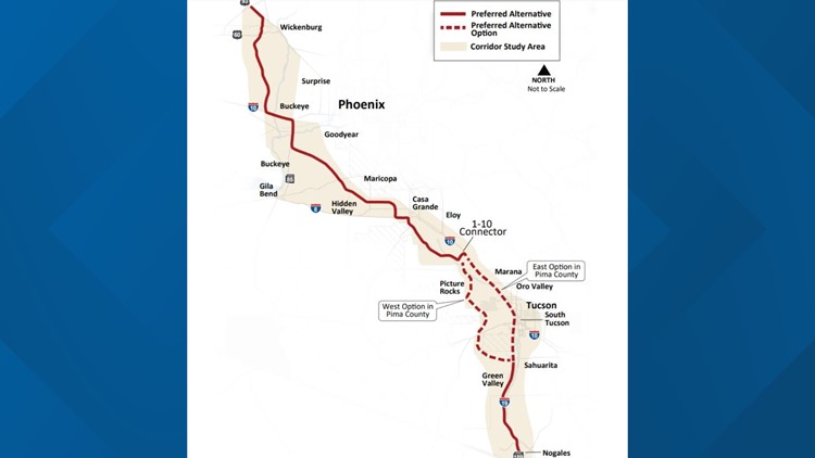 Pima County doesn't want Interstate 11 ruining desert | 12news.com