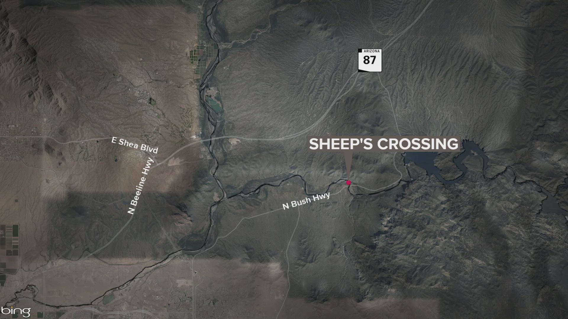 One person has died after two people went underwater at Sheep's Crossing Recreation Site and didn't resurface.