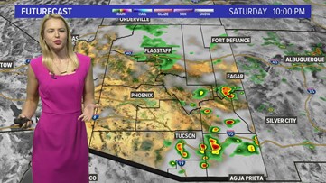 Saturday evening forecast July 23, 2022