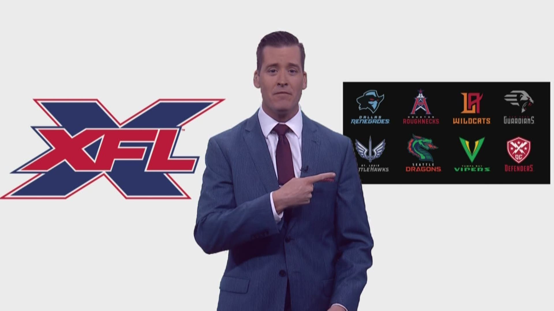 The fledgling XFL released a list of franchise cities, team names, and logos on Wednesday. The football league, which will be operated as a part of World Wrestling Entertainment, will have franchises in Dallas, New York, Washington DC, Tampa Bay, Los Angeles, Seattle, Houston, and St. Louis. Although the teams have cities and names, so far the league has just one player, former Pittsburgh Steelers and Oklahoma Sooners Quarterback Landry Jones.