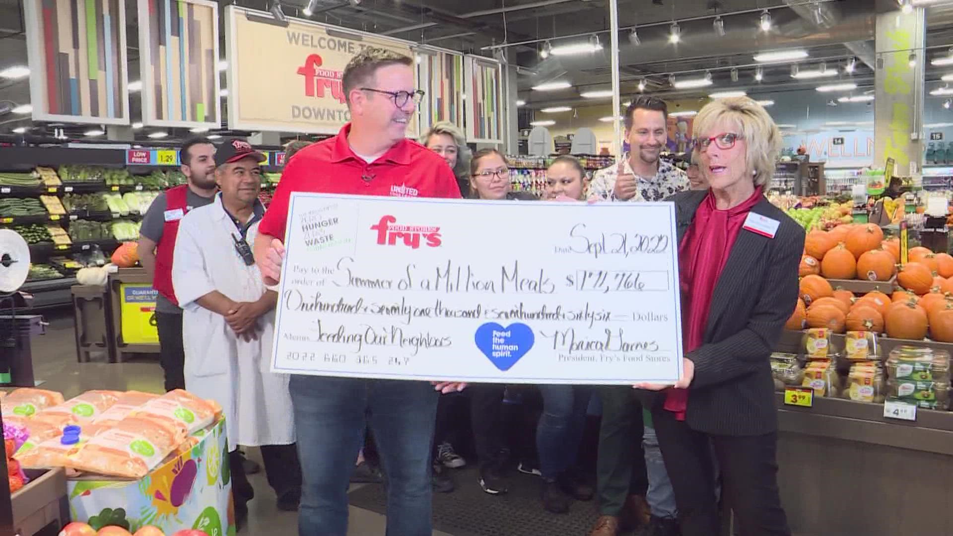 Thanks to everyone who participated in the 2022 Summer of a Million Meals campaign, more than $600,000 and 3,000,000 meals were raised to help those in need.