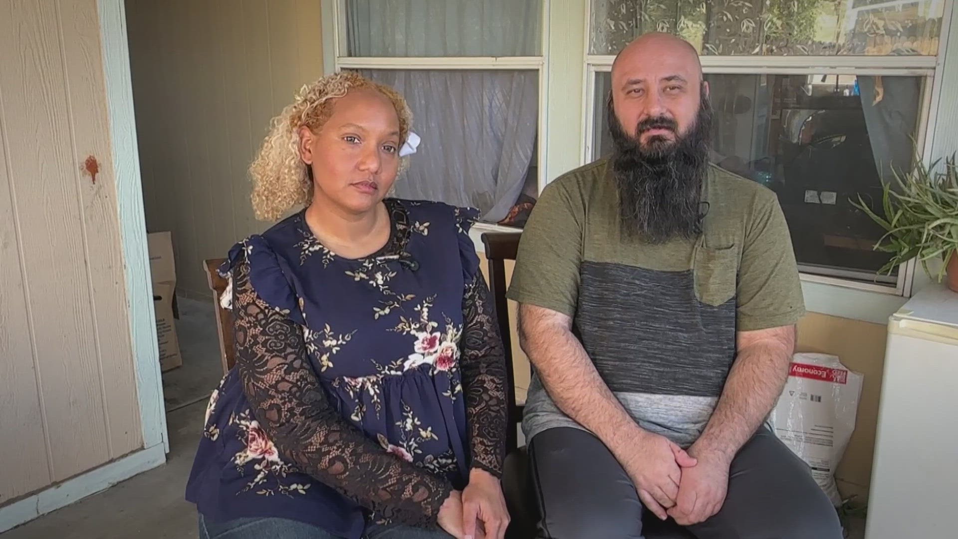A Mesa couple was traumatized after their neighbor set their house on fire. Then, things got worse when their insurance delayed payment until 12News got involved.