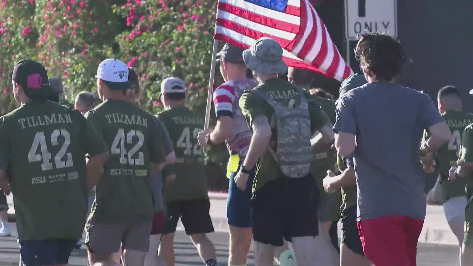 The run honors former Sun Devil and Cardinal Pat Tillman, who gave up his NFL career to serve in the Army. He would later be killed by friendly fire.