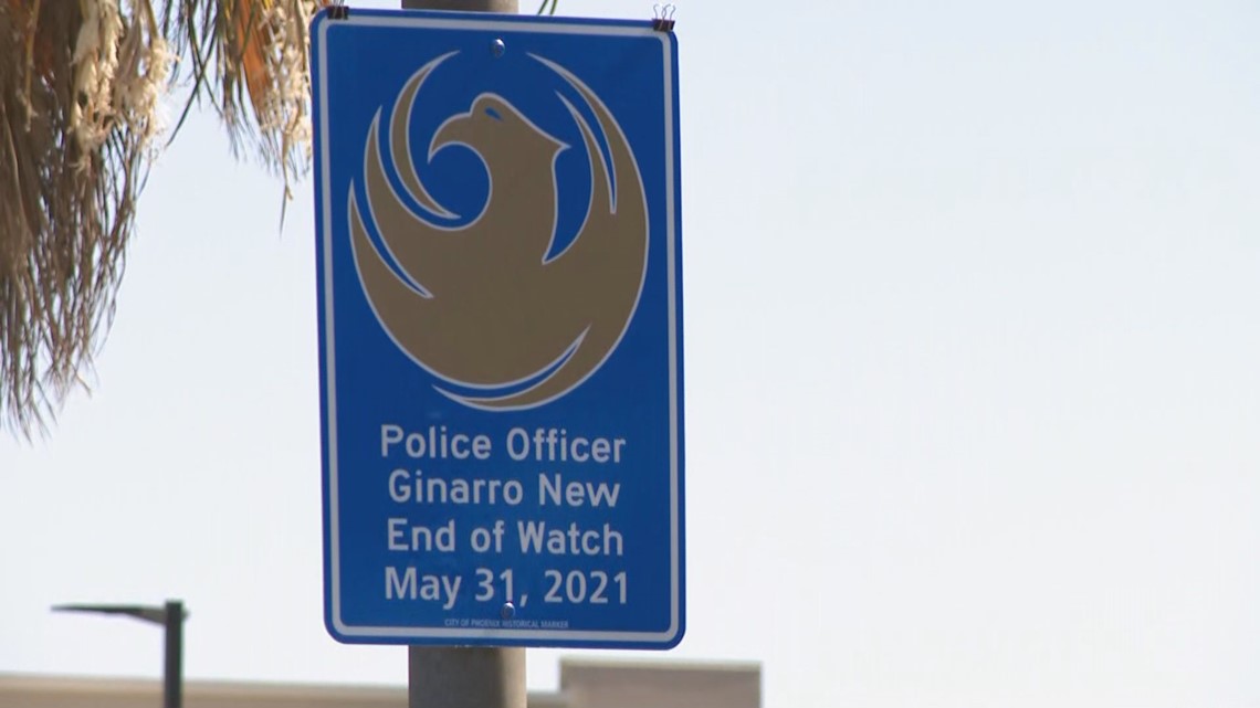 Fallen Phoenix Officer Honored By City With Memorial