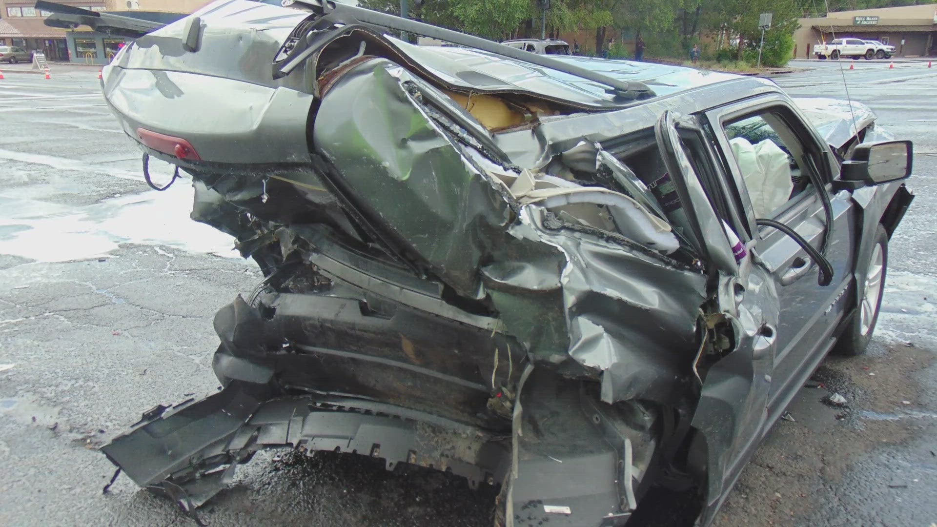 A Flagstaff officer was involved in a deadly crash over the weekend. It was the second serious on-duty crash the officer was involved in. 