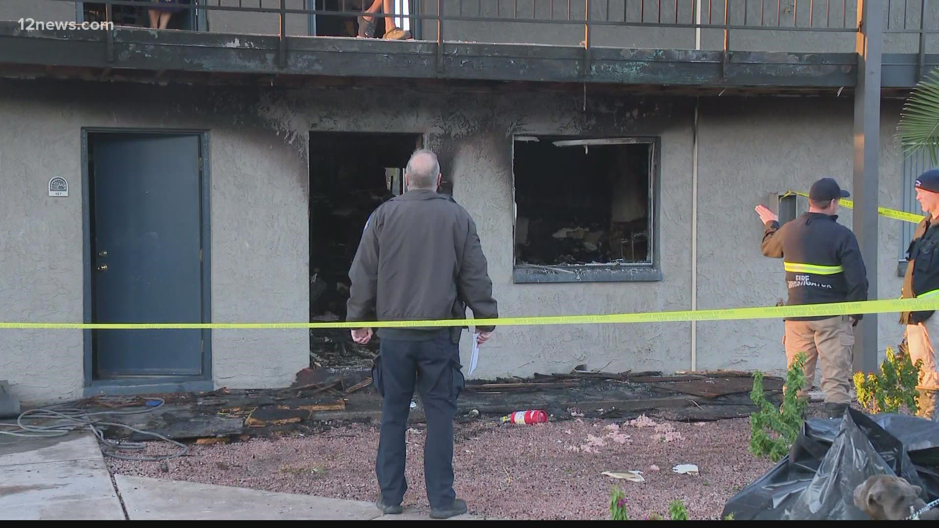 An apartment fire near 37th Ave. and Camelback killed one man early Friday morning. The people who live in the complex are trying to come to grips with the tragedy.