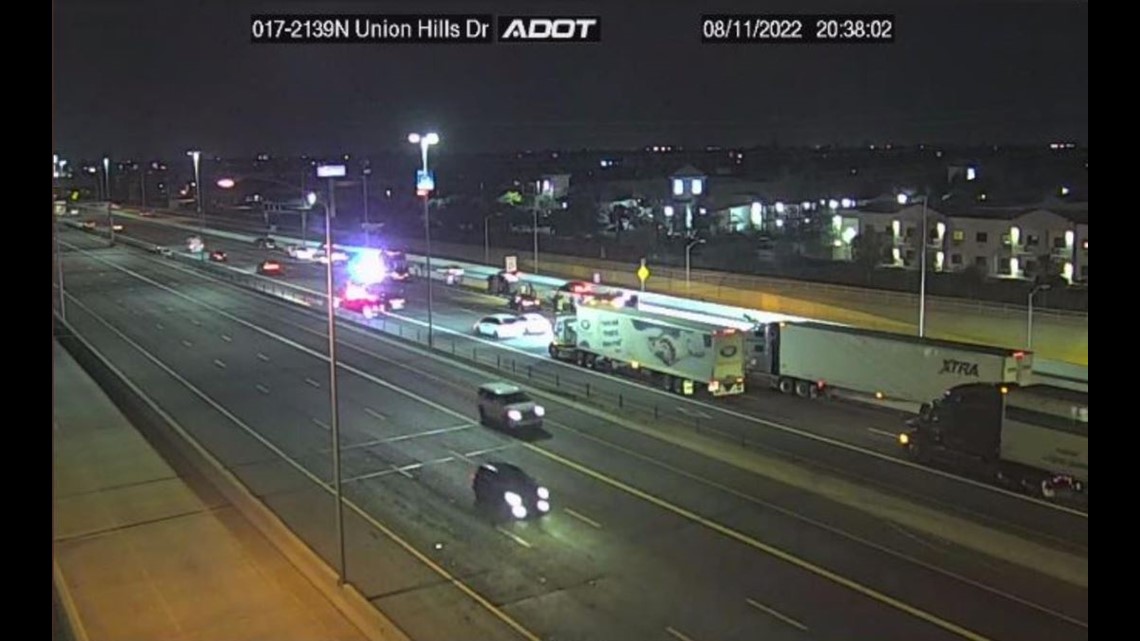 Kecelakaan multi-kendaraan mematikan I-17 di Phoenix Utara