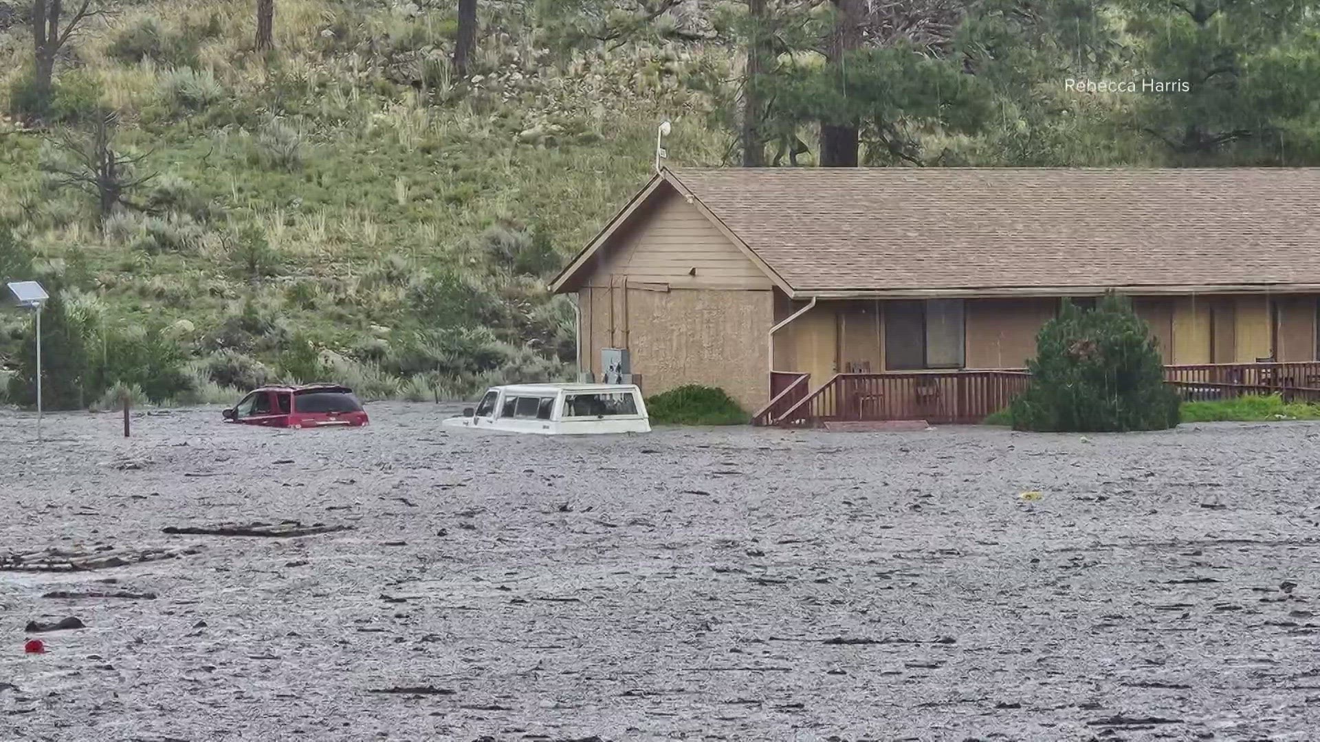 Officials said the flooding happened after a significant amount of rainfall impacted the Coconino Wash east of Tusayan.